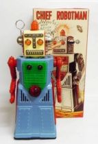 Robot - Battery Operated Tin Robot - Chief Robotman (Ha Ha Toys)