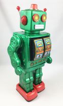 Robot - Battery Operated Tin Robot - Electron Robot (green) ME100G