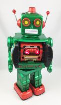 Robot - Battery Operated Tin Robot - Electron Robot (green) ME100G