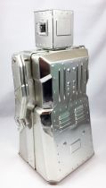 Robot - Battery Operated Tin Robot - Robot One R-1 (Rocket USA) Bare Metal 