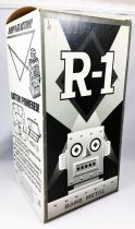 Robot - Battery Operated Tin Robot - Robot One R-1 (Rocket USA) Bare Metal 