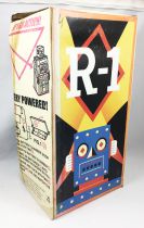 Robot - Battery Operated Tin Robot - Robot One R-1 (Rocket USA) Blue