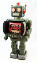 Robot - Battery Operated Tin Robot - Star Rider (Horikawa Japan) Reissue