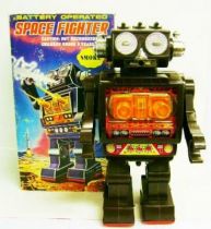 Robot - Battery Operated Walking Robot - Space Fighter (S.J.M.)