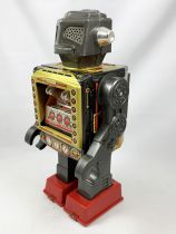 Robot - Battery Operated Walking Tin Robot - Attacking Martian (Horikawa S.H. Japan)