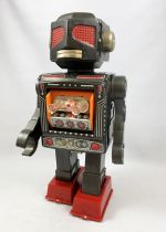 Robot - Battery Operated Walking Tin Robot - Attacking Martian (Horikawa S.H. Japan)
