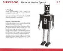 Robot - Meccano Box n°9 1962 - 36inch Mechanical Robot (Meccano 9.7) 