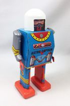 Robot - Mechanical Walking Tin Robot - Astro Captain (St.John Tin Toy)