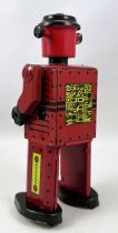 Robot - Mechanical Walking Tin Robot - Atomic Robot Man Red (St.John Tin Toy)