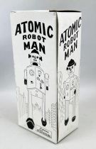 Robot - Mechanical Walking Tin Robot - Atomic Robot Man Red (St.John Tin Toy)