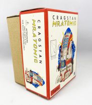 Robot - Mechanical Walking Tin Robot - Cragstan Mr. Atomic Grey (Ha Ha Toy) MS632