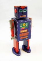 Robot - Mechanical Walking Tin Robot - D-73 Robot (St.John Tin Toy)