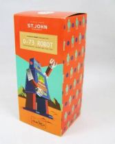 Robot - Mechanical Walking Tin Robot - D-73 Robot (St.John Tin Toy)