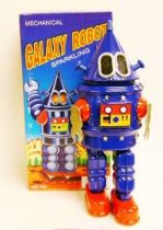 Robot - Mechanical Walking Tin Robot - Galaxy Robot (sparkling)