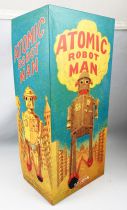 Robot - Mechanical Walking Tin Robot - Giant Atomic Robot Man Red (St.John Tin Toy)