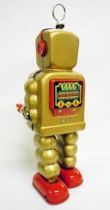 Robot - Mechanical Walking Tin Robot - High-Wheel Robot (sparkling) gold version (Ha Ha Toy)