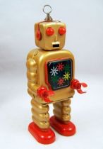 Robot - Robot Marcheur Mécanique en Tôle - High Wheel Robot (St.John Tin Toy) 02