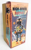Robot - Mechanical Walking Tin Robot - High-Wheel Robot Silver (sparkling) Ha Ha Toy