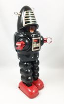 Robot - Mechanical Walking Tin Robot - Planet Robot (sparkling) Black Ha Ha Toy MS430N