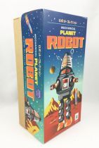 Robot - Mechanical Walking Tin Robot - Planet Robot (sparkling) Black Ha Ha Toy MS430N