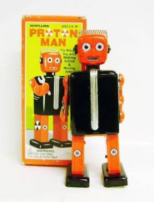  Manロボットオルゴール Schylling ATOMIC ROBOT MAN Red Tin Wind Up Collector Toy w