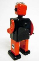 Robot - Mechanical Walking Tin Robot - Proton Man (St.John Tin Toy)