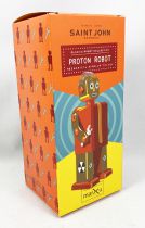 Robot - Mechanical Walking Tin Robot - Proton Robot (St.John Tin Toy)