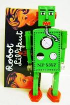 Robot - Mechanical Walking Tin Robot - Robot Lilliput (Q.S.H.) green