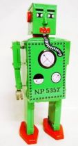 Robot - Mechanical Walking Tin Robot - Robot Lilliput (Q.S.H.) green