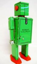 Robot - Mechanical Walking Tin Robot - Robot Lilliput (Q.S.H.) green