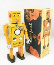 Robot - Mechanical Walking Tin Robot - Robot Lilliput (Q.S.H.) orange