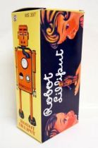 Robot - Mechanical Walking Tin Robot - Robot Lilliput (Q.S.H.) yellow