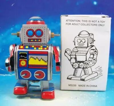 Robot - Mechanical Walking Tin Robot - Robot Minus