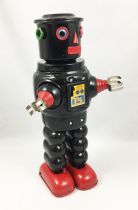 Robot - Mechanical Walking Tin Robot - Roby Robot (black)  Ha Ha Toy MS640N