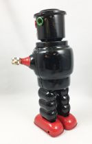 Robot - Mechanical Walking Tin Robot - Roby Robot (black)  Ha Ha Toy MS640N