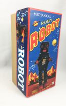 Robot - Mechanical Walking Tin Robot - Roby Robot (silver)  Ha Ha Toy MS640