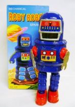 Robot - Mechanical Walking Tin Robot - Roby Robot (sparkling)