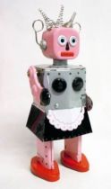 Robot - Mechanical Walking Tin Robot - Roxy Robot (St. John)