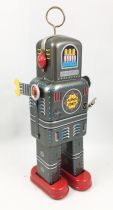 Robot - Mechanical Walking Tin Robot - Space Man \ Antena\  (Ha Ha Toy) MS438