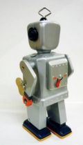 Robot - Mechanical Walking Tin Robot - Sparkling \'\'Mike\'\' (Schylling)