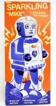 Robot - Mechanical Walking Tin Robot - Sparkling \'\'Mike\'\' (Schylling)