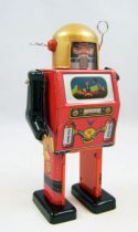 Robot - Robot Marcheur Mécanique en Tôle - TV Spaceman (St.John Tin Toy) 02