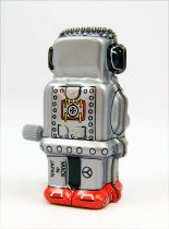 Robot - Mini Tin Toy Wind-Up - Zoomer Robot (grey) Yonezawa