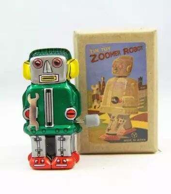 Robot - Mini Wind-Up en T�le - Zoomer Robot 01