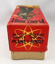 Robot - Remote Control Planet Robot (Battery Operated Tin Toy) - Yoshiya 1958 (Japan)