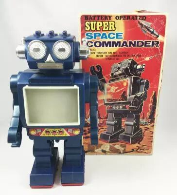 Robot - Robot Marcheur à Pile en Tôle - Thunder Robot (Ha Ha Toys) TR2015