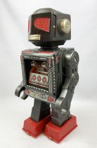 Robot - Robot Marcheur à Pile en Tôle - Attacking Martian (Horikawa S.H. Japan)