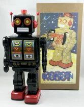 Robot - Robot Marcheur &agrave; Pile en T&ocirc;le - Electron Robot (noir) ME101