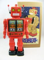 Robot - Robot Marcheur à Pile en Tôle - Electron Robot (rouge) 01