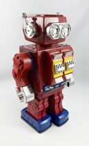 Robot - Robot Marcheur à Pile en Tôle - Jumbo Mars King (Horikawa S.H. Japan)
